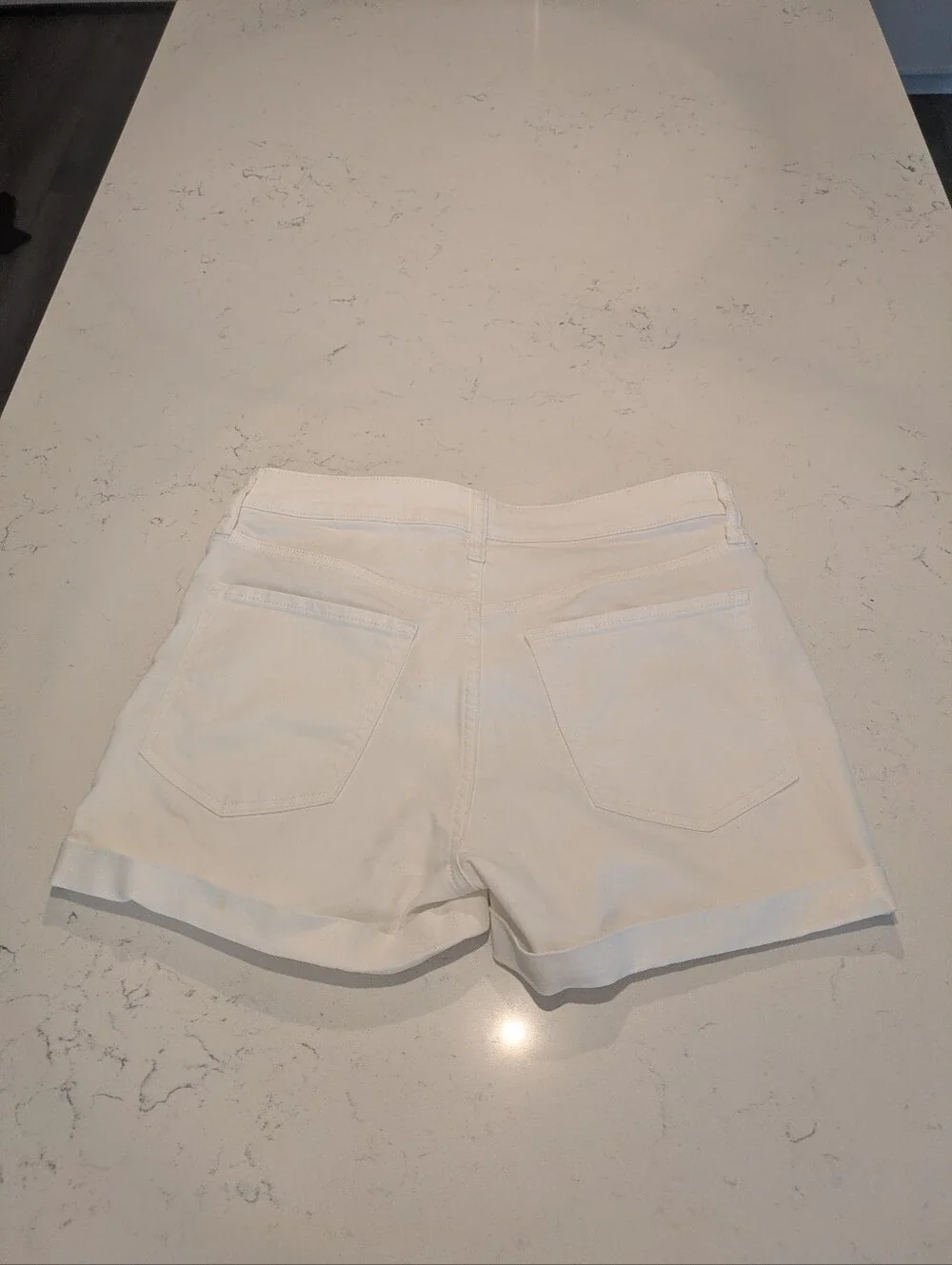 Old Navy High Rise Wow White Denim Jean Shorts Size 6